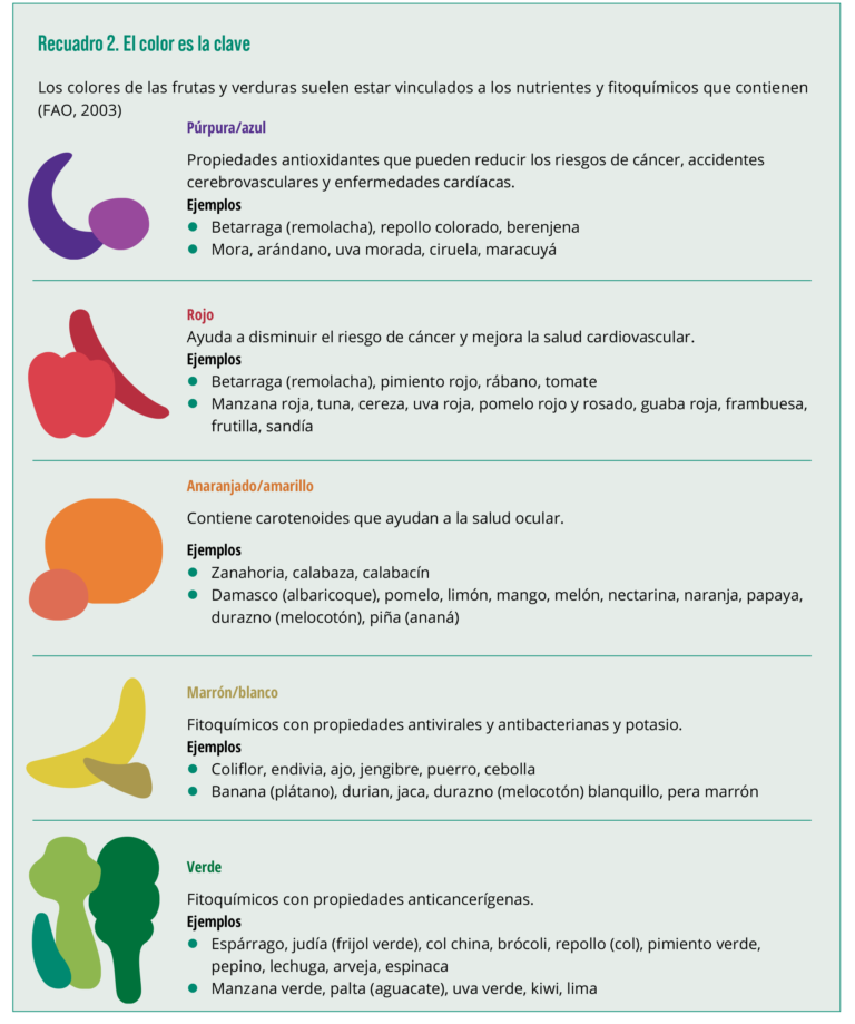 ¿cuáles Son Los Beneficios De La Diversidad De Color En Las Frutas Y Las Verdurasemk 7163