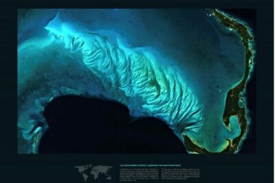 Imagen del satélite Sentinel-2 sobre Las Bahamas (Caribe).